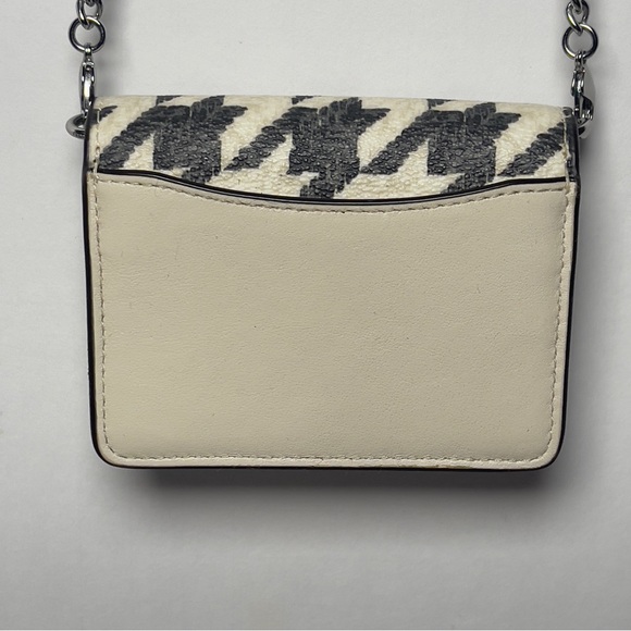 Coach Mini Wallet On A Chain with Houndstooth Print - Picture 2 of 7